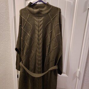 Avenue Belted Tunic Sweater